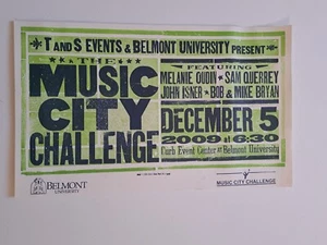 Hatch Show Print 2009 Letterpress Poster Music City Challenge Belmont University - Picture 1 of 9