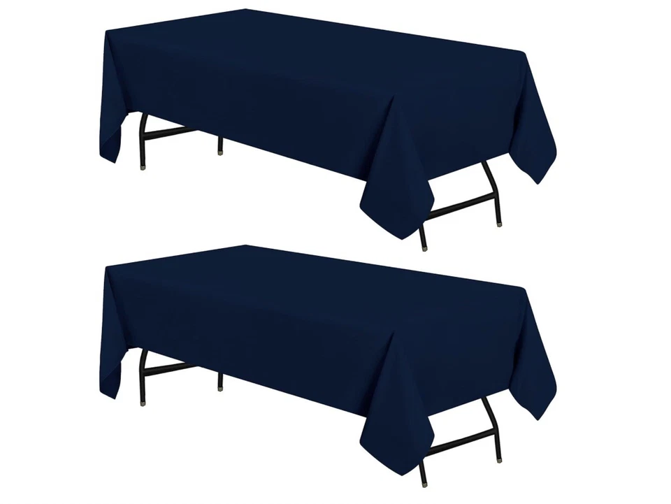 2 Pack Rectangular Table Cloth 90 x 132” Wedding Event Party Utopia Kitchen - Image 1 of 1