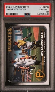 Tarjeta de béisbol 2024 Topps Update Paul Skenes Yasmani Grandal #US160 PSA 10 GMT - Imagen 1 de 4