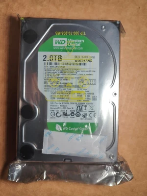 Un-Opened** Western Digital 2TB 6Gb/s 5.4K SATA III 3.5 WD20EARS - Image 1 of 3