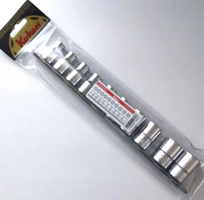 KOKEN 1/2"  SOCKET SET (10 SIZE - 10～22mm / 6PT) RS4400M/10 - Image 1 of 3