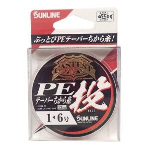 Sunline (Sunline) PE Line Castest PE Tapered Throw 13m 1-6 Red
