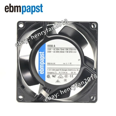 Ebm-papst 8556A Axial Fan 230VAC 12/11W 3250RPM 80*80*38mm All-Metal Cooling Fan - Image 1 of 4