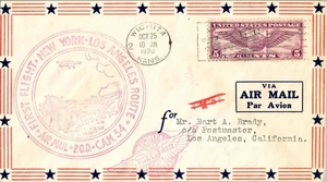 Transcontinental and Western Air First Flight Wichita Kansas - Los Angeles 1930 - Picture 1 of 2