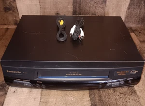 Panasonic PV-8401 VCR 4 Testine Omnivision Blue Line VHS No Telecomando Testato Leggi  - Foto 1 di 11