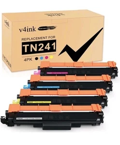 v4ink TN-241 TN-245 Toner Cartridges Compatible for Brother TN241 TN245 Read Des - Picture 1 of 6