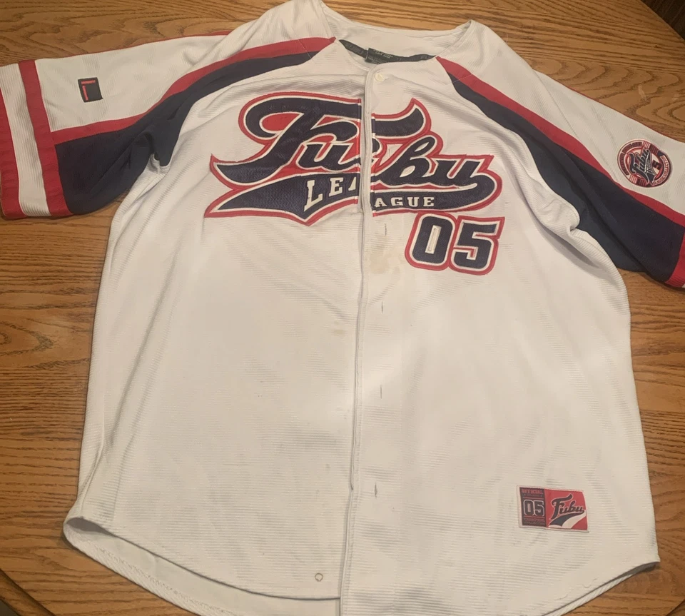 Camiseta deportiva de béisbol FUBU Sports 05 vintage Y2K Streetwear XL Foto 1 de 3