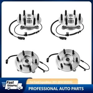 Set of 4 Front Wheel Bearing Hubs for 2011-2014 Ford F-150 Expedition Navigation - Picture 1 of 12