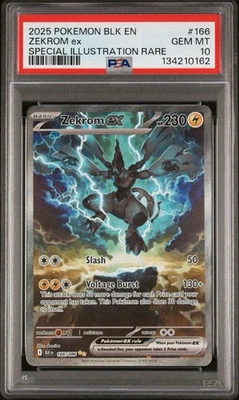 Zekrom ex 166/086 Sv: Black Bolt Holo Rare SIR Perfect Gem Mint PSA 10 - Image 1 of 2