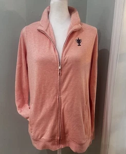 Peter Millar Jacket Women’s L Pink Full Zip Crown RSM Classic Cotton Modal Blend - Picture 1 of 8