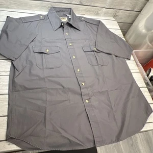 Vintage Cabelas Shirt Mens XLT Tall Gray khaki Safari Series Outdoor Hunting - Picture 1 of 12