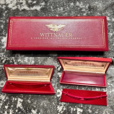 Vintage Red Longines Wittnauer Long Red Gold Box Watch Box Only - Image 1 of 4