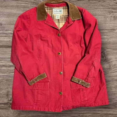 Vintage L.L. Chaqueta BEAN 0HMY3 Cuello Pana Lona Granero Tareas Años 2000 2xl Foto 1 de 4
