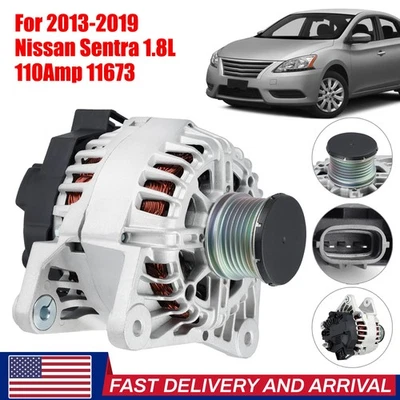 Genuine New Alternator fit 2013 2014 2015 2016 2017-2019 Nissan Sentra 1.8L 110A Foto 1 de 4