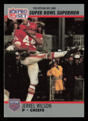 Jerrel Wilson 1990-91 Pro Set Super Bowl XXV Silver Anniversary #119 Chiefs - Image 1 of 2