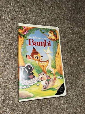 Bambi  VHS 942 Walt Disney Classic Black Diamond Edition Original Animated - Image 1 of 4