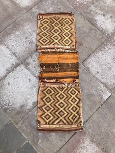 Deko Satteltasche Teppich Fragment Getragen Teppich Boho Home Wanddeko - Bild 1 von 2