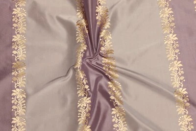 100% SILK VERTICAL STRIPES FABRIC 54"BY 10YRDS DRESS DRAPERY CURTAIN CRAFT CLOTH - Image 1 of 4