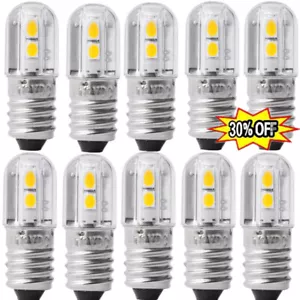 2/6/10X 6V/12V E10 COB LED Screw Base Torch Bulb Lamp White/Warm G❀ ST - Picture 1 of 23