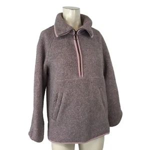 MADEWELL ~ WOMENS XS ~ PURPLE 1/4 ZIP PULLOVER FLEECE JACKET - Picture 1 of 7