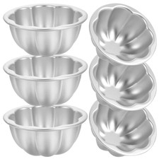 6 Pcs Stampo Da Torta Lega Di Alluminio Tortiera Bicchieri Carta