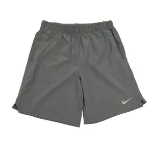 Nike Challenger Men's Dri-Fit Lightweight 9" Training Running Gray M Shorts NWT - Picture 1 of 15