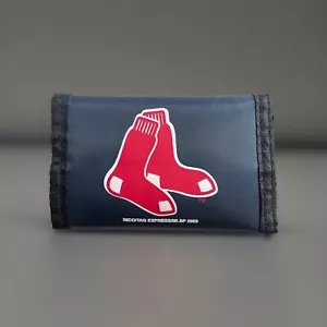Portafoglio MLB Boston Red Sox 2009 nylon tri pieghevole vintage 2000 baseball portafoglio MLBP - Foto 1 di 24