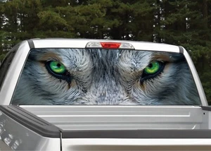 Wolf Eyes (Green) V4 Rear Window Decal Graphic for Truck SUV - Bild 1 von 3