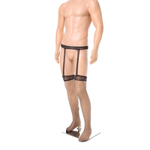 Herren Strümpfe Hosenträger Transparente Unterteile Unterwäsche - Picture 1 of 19