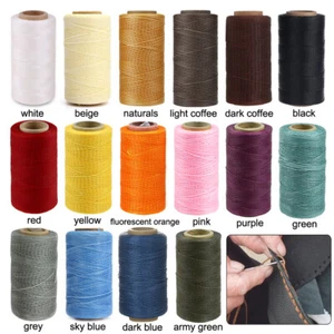 260m Waxed Threads DIY Repair Upholstery Cord Sewing For Leather Industry - Picture 1 of 28