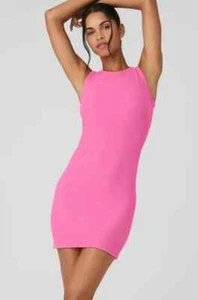Alo Yoga Seamless Ribbed Warm Nights Dress, Size XS Excellent Condition - Picture 1 of 8