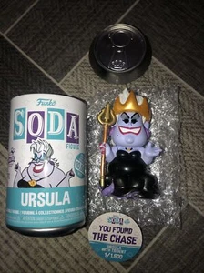 Soda de vinilo Funko Disney Villains Ursula con Trident CHASE /1.600 con disco/lata - Imagen 1 de 4