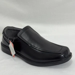 Zapatos de vestir mocasines sin cordones negros Greenpoint Jr Deer Stags para niños talla 14 - Imagen 1 de 11