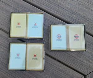 6 Decks Vintage Playing Cards   2--GULF. 4--CITGO.  Heathwood Oil Company - Picture 1 of 22
