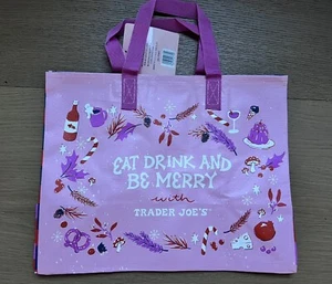 TRADER JOE'S WIEDERVERWENDBARE rosa Version URLAUB GESCHENKTÜTE, LIMITIERTE AUFLAGE - Bild 1 von 2
