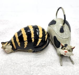 Harmany Kingdom Meow at The Moon Series Treasure Trinket Mimas & Bianca Cat Box! - Picture 1 of 13
