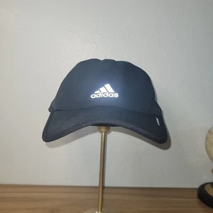 Adidas Hat Men One Size Black Strapback Aeroready Adjustable Logo Golf Cap - Picture 1 of 11