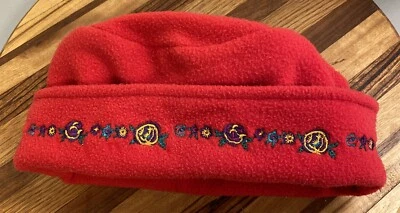 BABY GAP TODDLER GIRLS RED FLEECE WINTER BEANIE HAT SIZE L/XL VERY GOOD COND  23 - Image 1 of 2