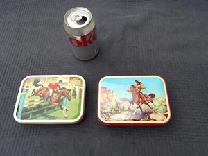2 LATAS DE CONFITERÍA BLUE BIRD de colección Salvaje Oeste y Show Jumping Designs - Imagen 1 de 22