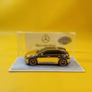 Hot Wheels 2019 MERCEDES-BENZ A-CLASS Gold CHROME (WANGSTAR CUSTOM) REAL RIDERS - Picture 1 of 15