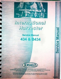 Manual de servicio de reparación de tractores International 434 B-434 - Imagen 1 de 8