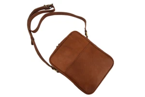 Bandolera Bandolera de 9" de cuero real Cartera Cartera Bolso de mano Cartera Bolsos de mensajero - Imagen 1 de 10