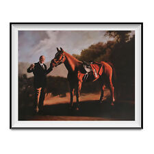 Tony Soprano And Pie-O-My Horse Painting Poster The Sopranos Race 11" x 14" Wall