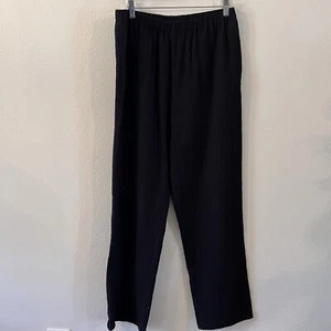 Orvis Gauze Pants Black Sz Medium (10/12) Flowy Lightweight Women Elastic Waist. - Picture 1 of 6