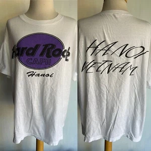 HARD ROCK CAFE Official Unisex Vintage 90s HANOI VIETNAM Tourist T-Shirt Size XL - Picture 1 of 10