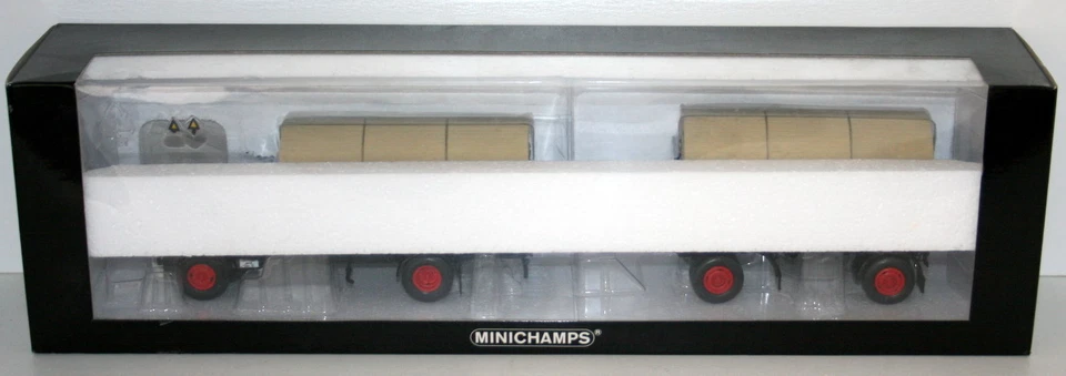 MINICHAMPS 1/43 - 499 141920 MAGIRUS DEUTZ S 6500 PRITSCHENZUG MIT KABELTROMEIN - Image 1 of 1