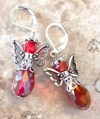 Lágrima de cristal roja ÁNGEL DE NAVIDAD SP PALANCA TRASERA #XAG Foto 1 de 4