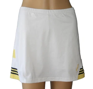 Bolle' Sport Pickleball Golf Tennis Skort 14.5" L White Navy Blue & Yellow Sz Lg - Picture 1 of 10