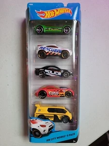 Mattel Hot Wheels 2013 HW City Works 5 Pack X9858 - Picture 1 of 5