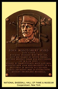 Cooperstown Hall of Fame Postcard John Ward HOF Mint